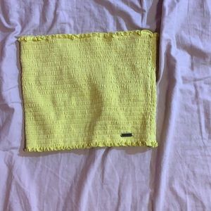 Yellow tube top